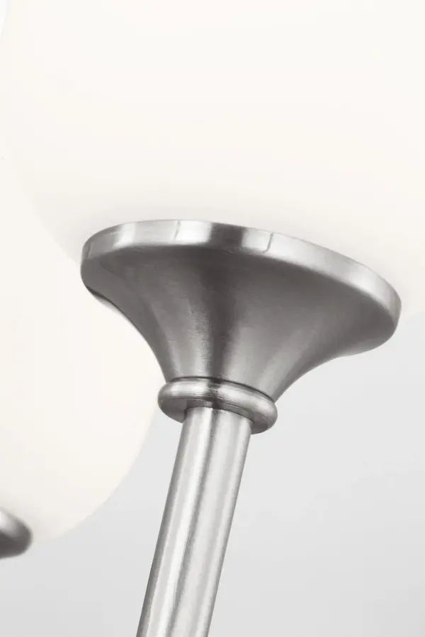 Emile Small Chandelier in Brushed Steel - Image 8