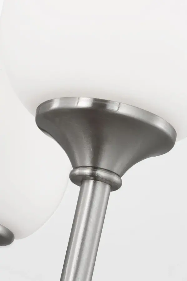 Emile Small Chandelier in Brushed Steel - Image 6