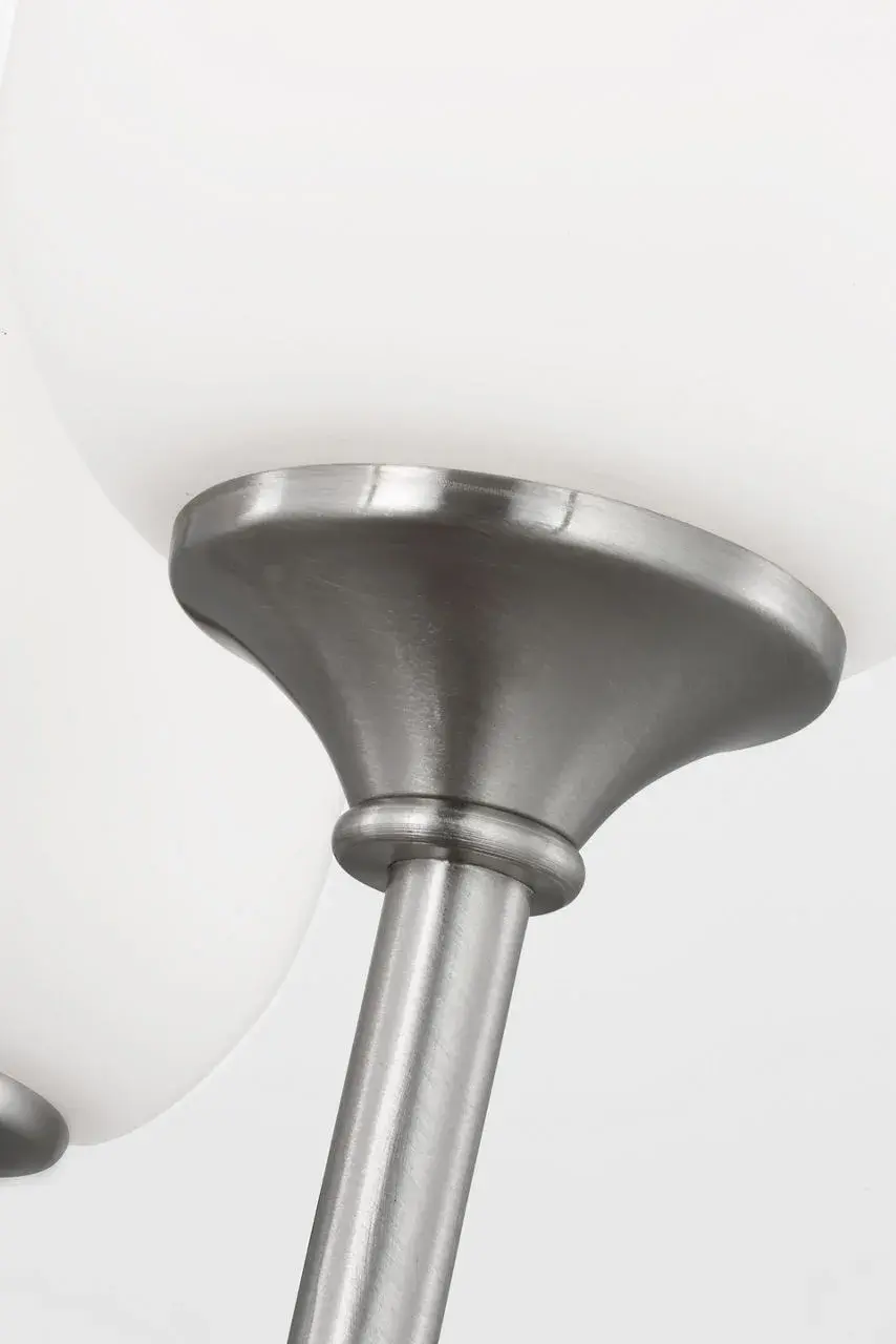 Emile Small Chandelier in Brushed Steel - Image 6