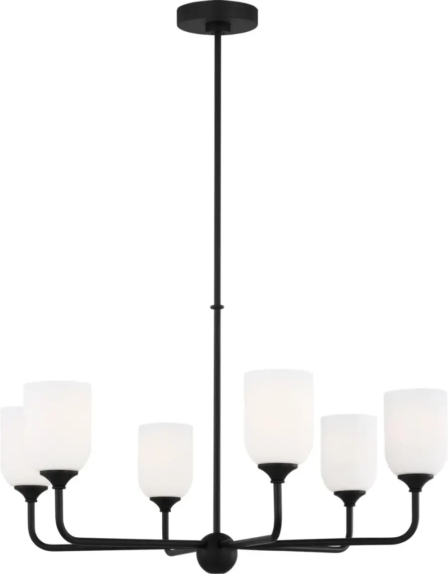 Emile Large Chandelier in Midnight Black - Image 1
