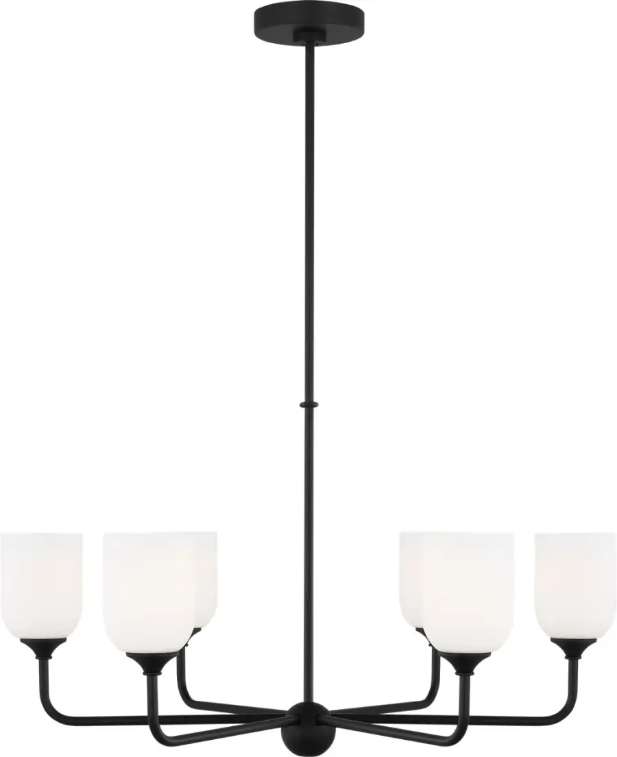 Emile Large Chandelier in Midnight Black - Image 2