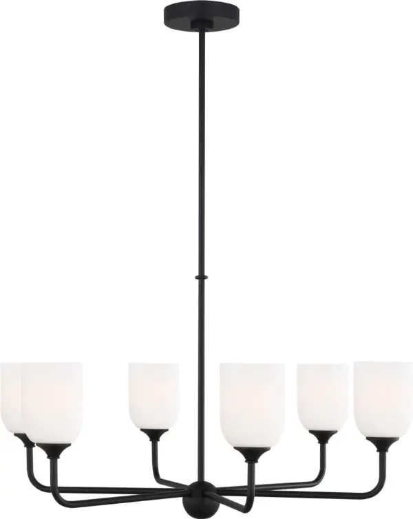 Emile Large Chandelier in Midnight Black - Image 3