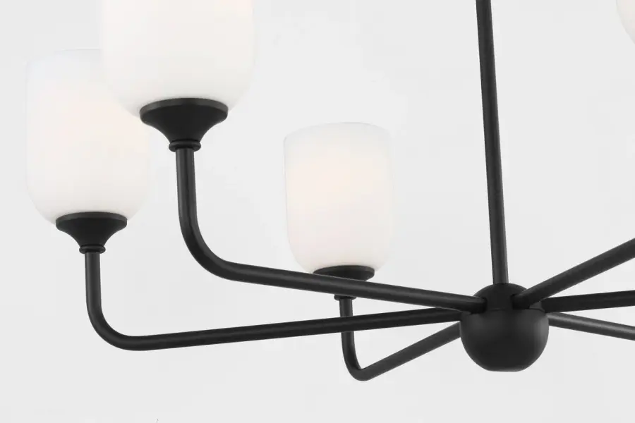 Emile Large Chandelier in Midnight Black - Image 4