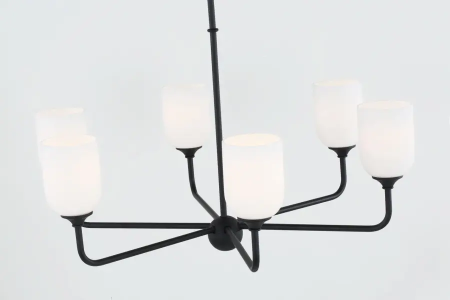 Emile Large Chandelier in Midnight Black - Image 5