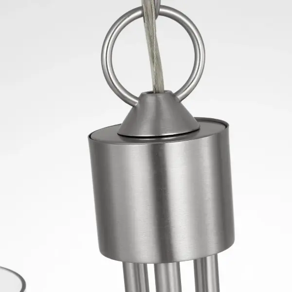 Miles Small Chandelier in Brushed Nickel - Image 3