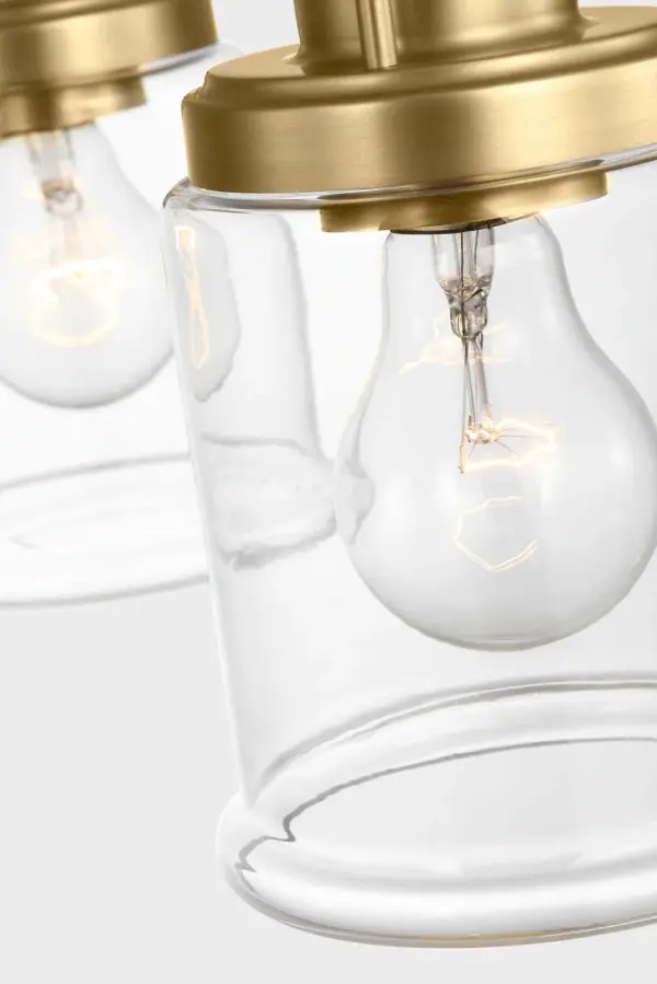 Anders Five Light Chandelier in Satin Brass - Image 3