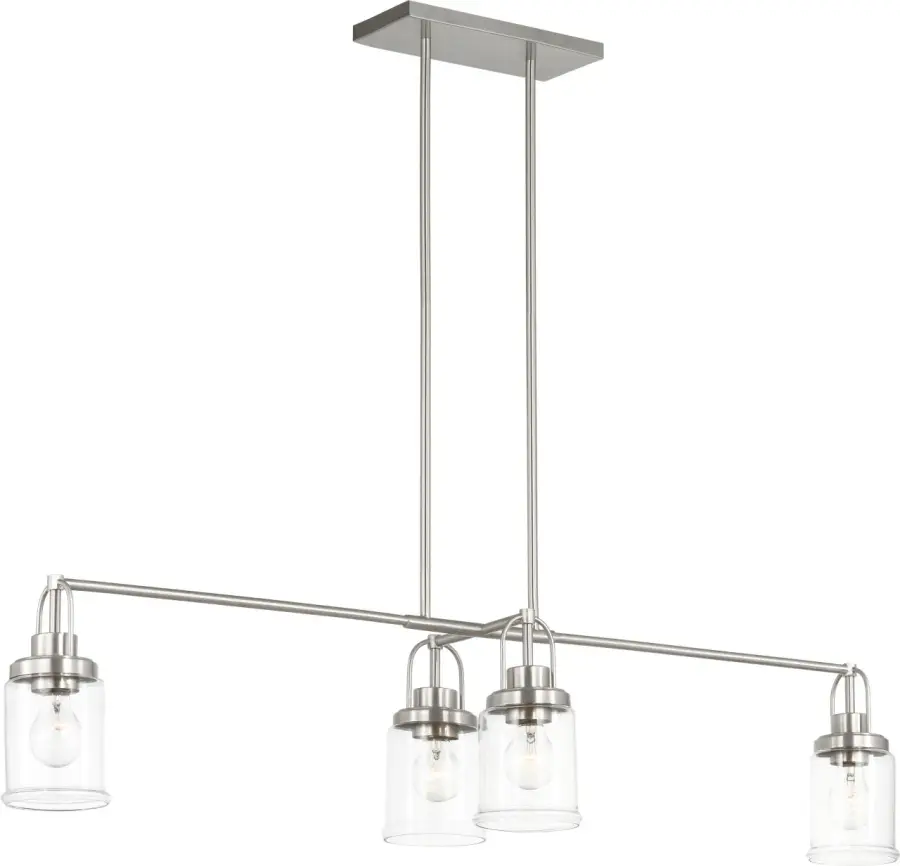 Anders Four Light Chandelier in Brushed Nickel - Image 1