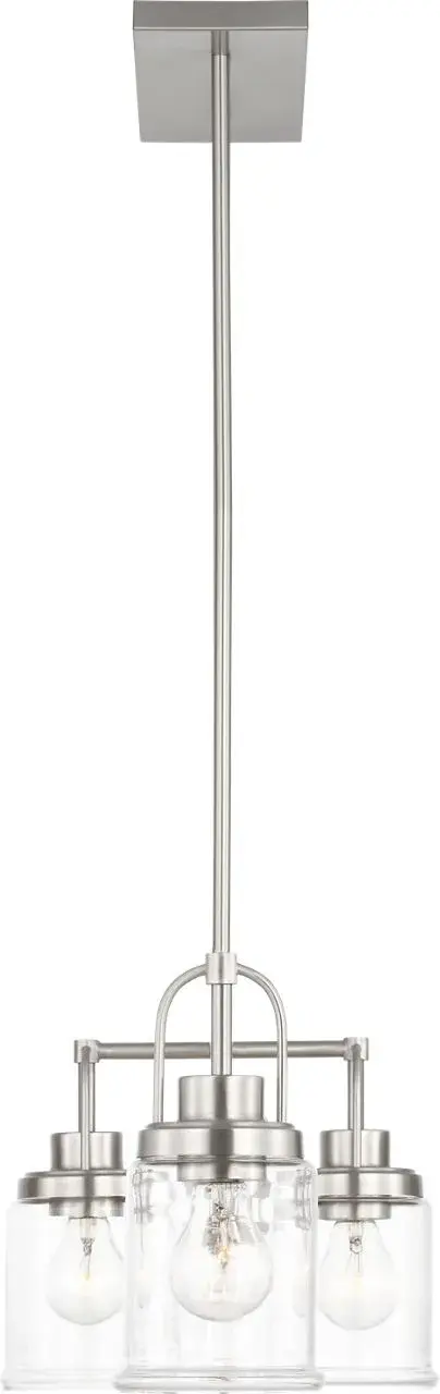Anders Four Light Chandelier in Brushed Nickel - Image 2