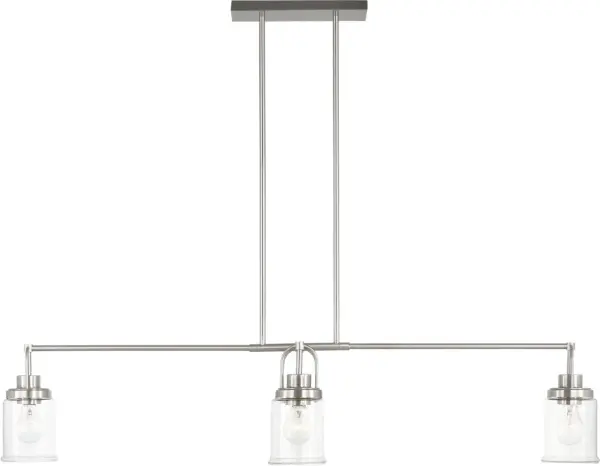 Anders Four Light Chandelier in Brushed Nickel - Image 3