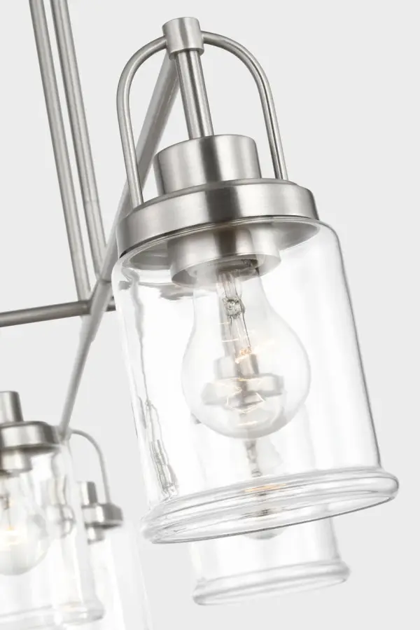 Anders Four Light Chandelier in Brushed Nickel - Image 4