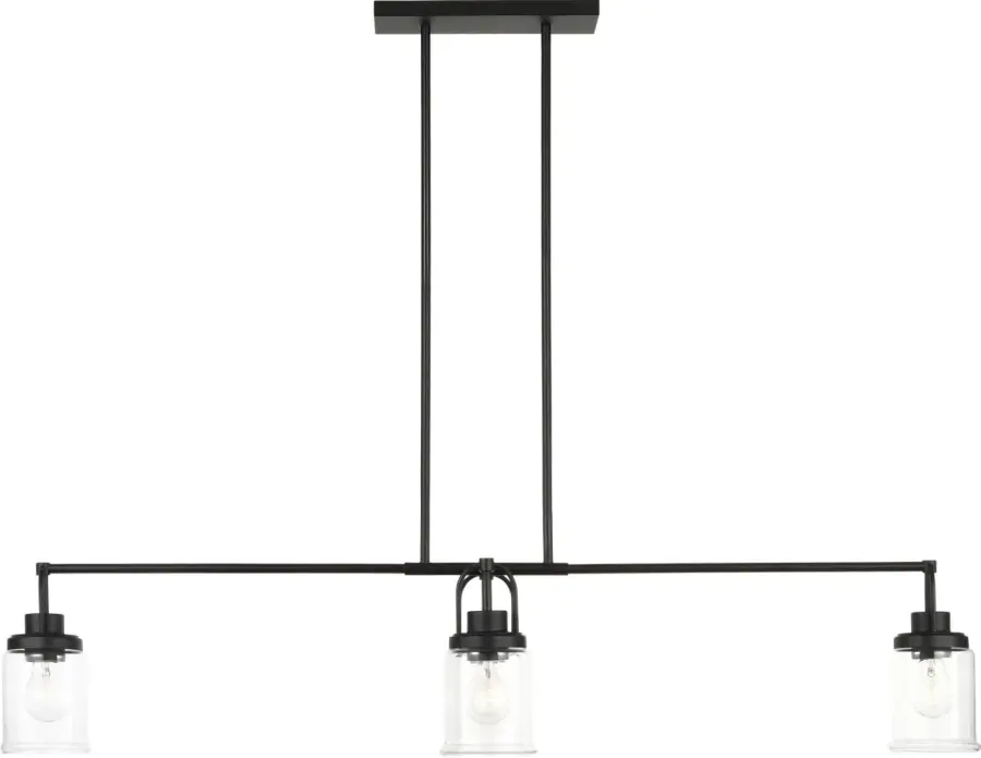 Anders Four Light Chandelier in Midnight Black - Image 2