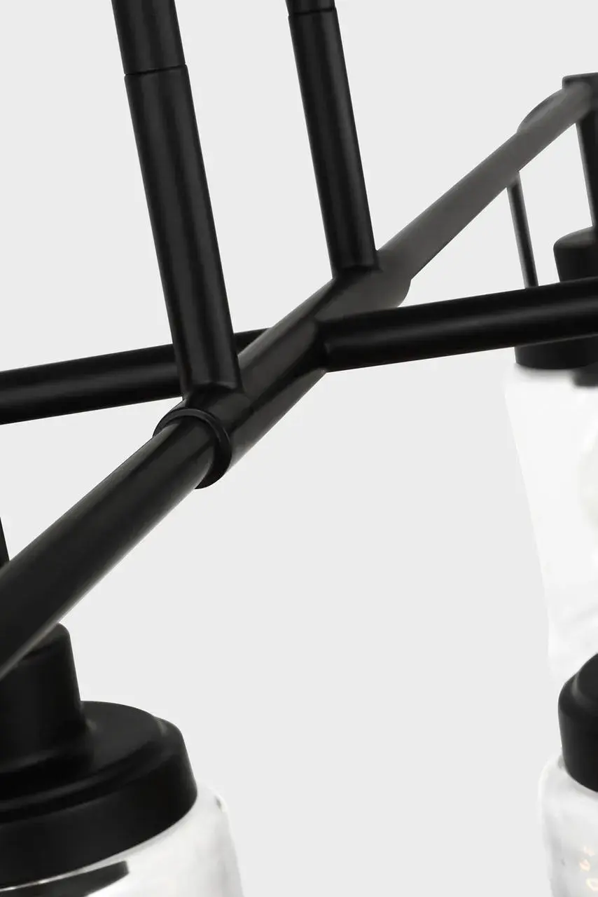 Anders Four Light Chandelier in Midnight Black - Image 5