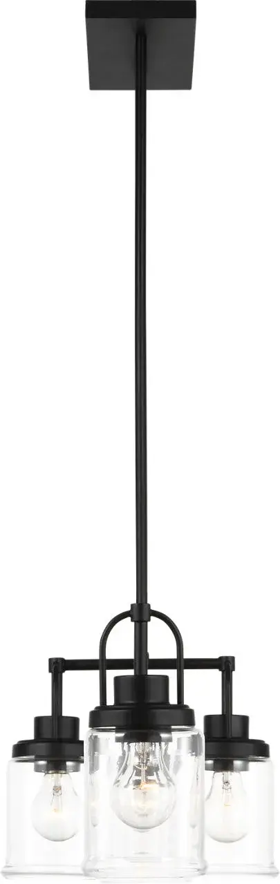 Anders Four Light Chandelier in Midnight Black - Image 3