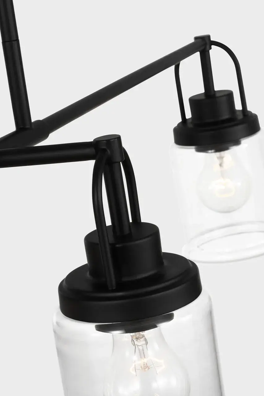 Anders Four Light Chandelier in Midnight Black - Image 4