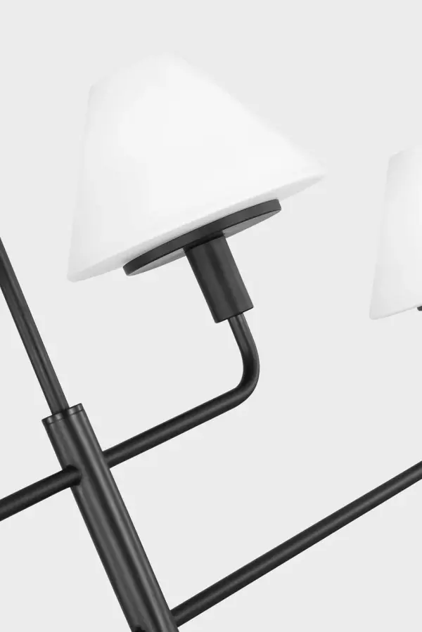 Mendota Four Light Chandelier in Midnight Black - Image 3