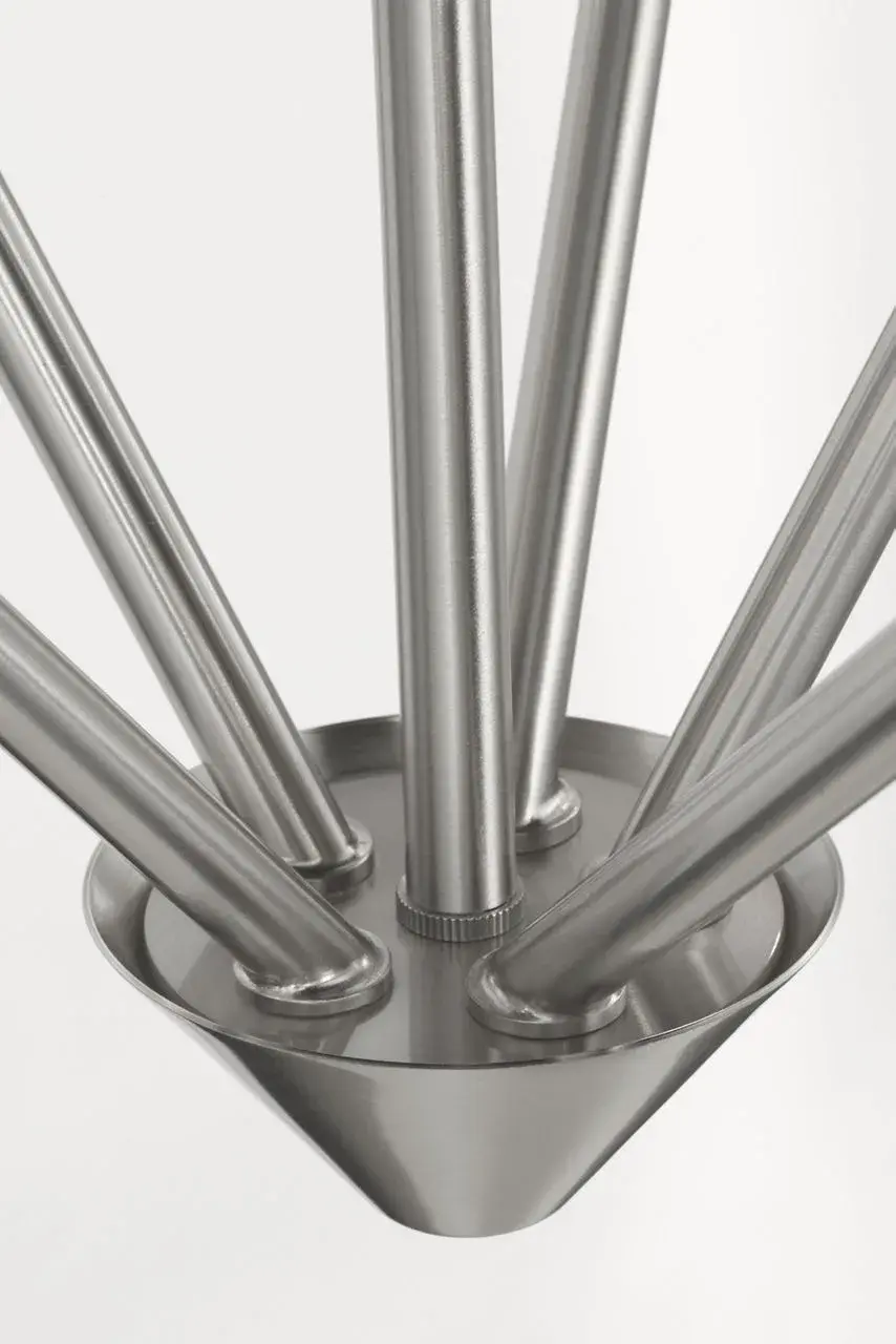 Werley Large Chandelier in Brushed Nickel - Image 3
