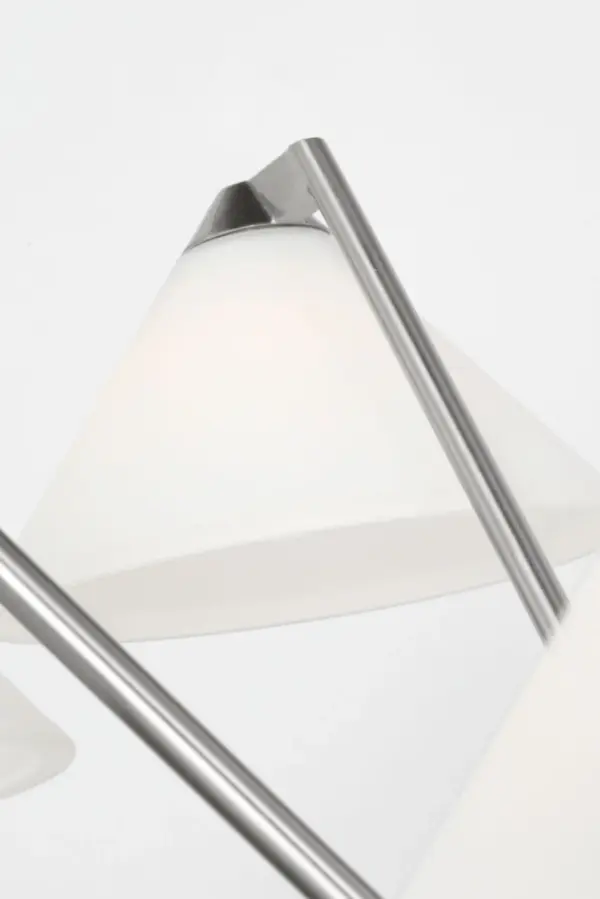 Werley Large Chandelier in Brushed Nickel - Image 4