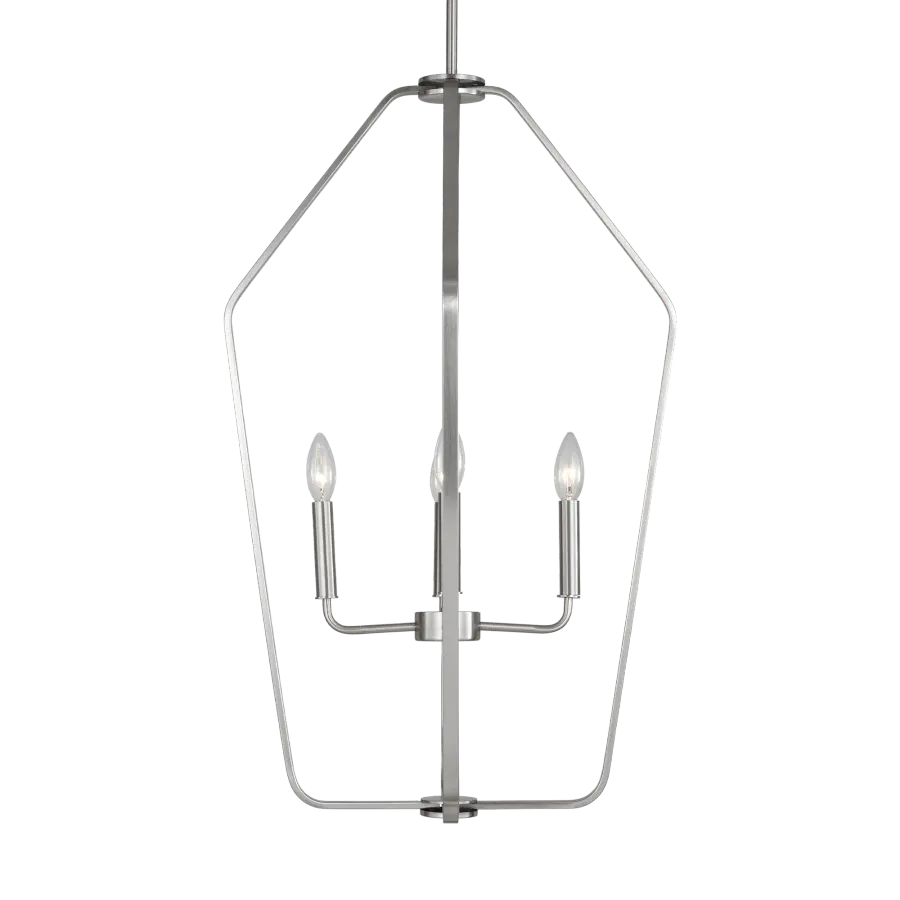Kennan Four Light Chandelier in Brushed Nickel - Image 1