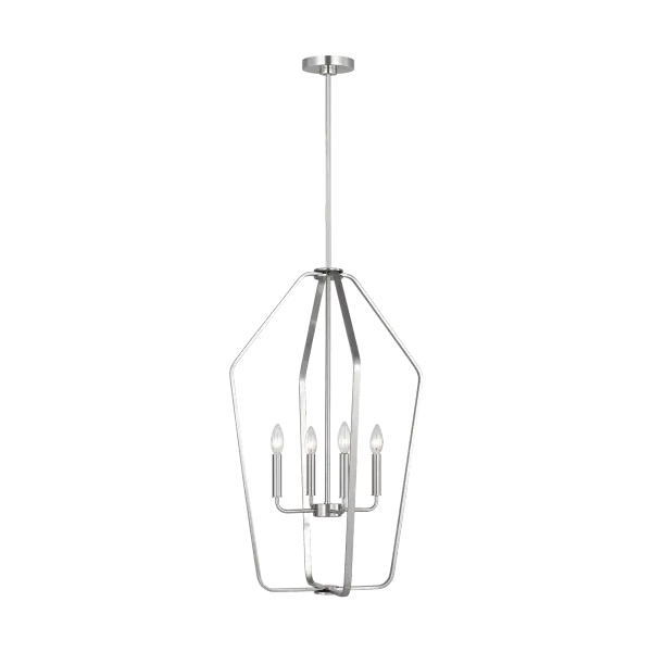 Kennan Four Light Chandelier in Brushed Nickel - Image 3
