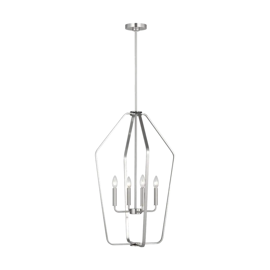 Kennan Four Light Chandelier in Brushed Nickel - Image 3