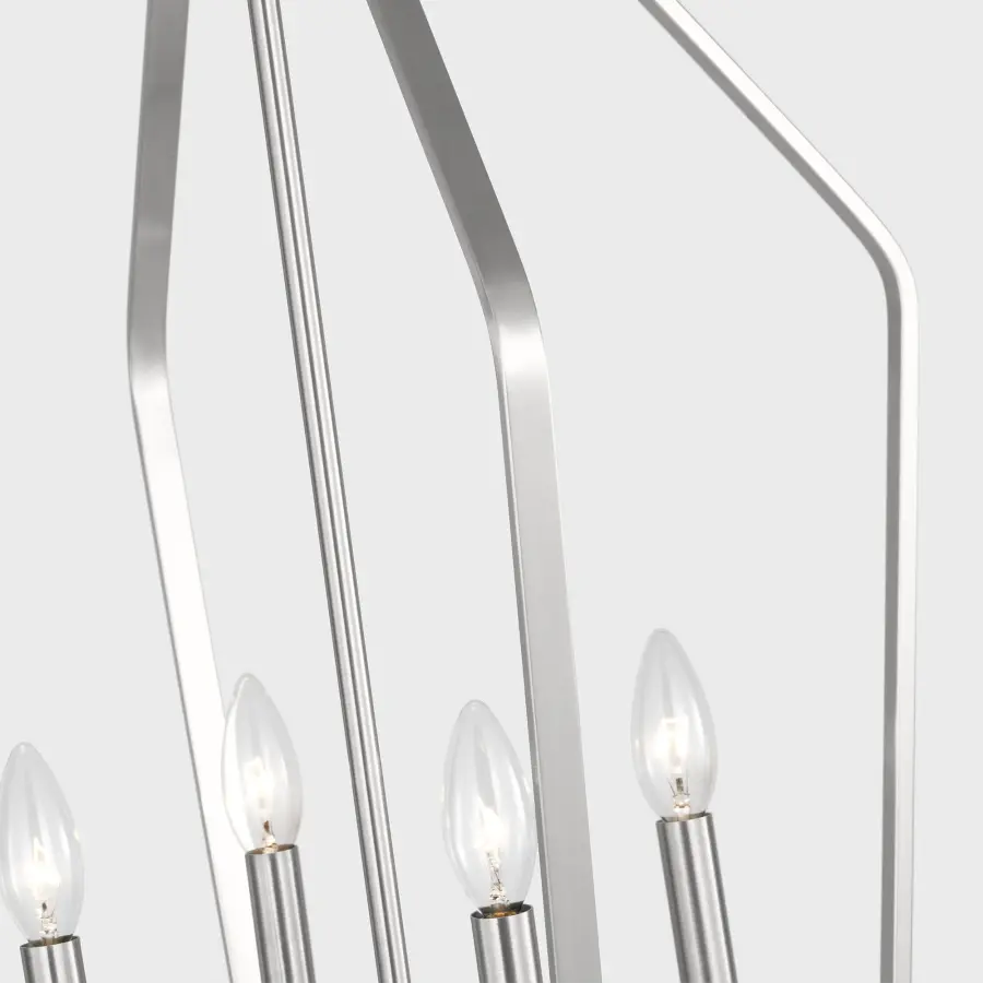 Kennan Four Light Chandelier in Brushed Nickel - Image 5