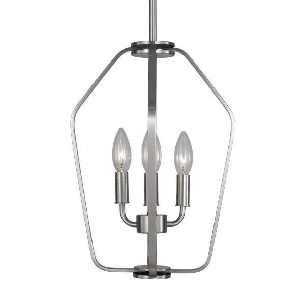 Kennan Three Light Chandelier in Brushed Nickel - Image 1