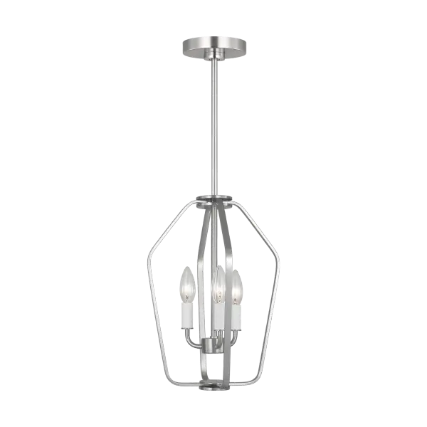 Kennan Three Light Chandelier in Brushed Nickel - Image 2