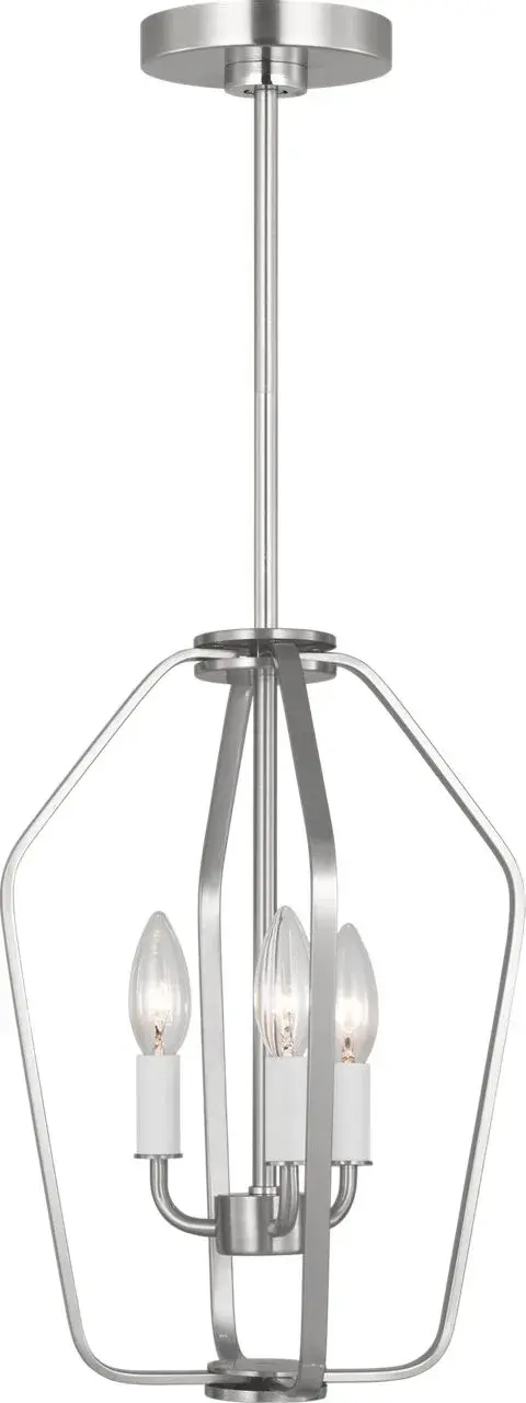 Kennan Three Light Chandelier in Brushed Nickel - Image 12