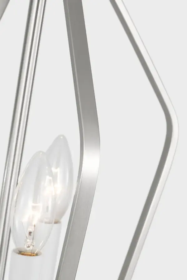 Kennan Three Light Chandelier in Brushed Nickel - Image 14