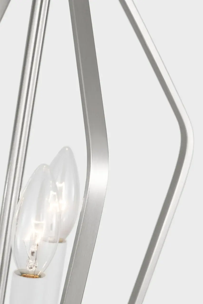 Kennan Three Light Chandelier in Brushed Nickel - Image 14