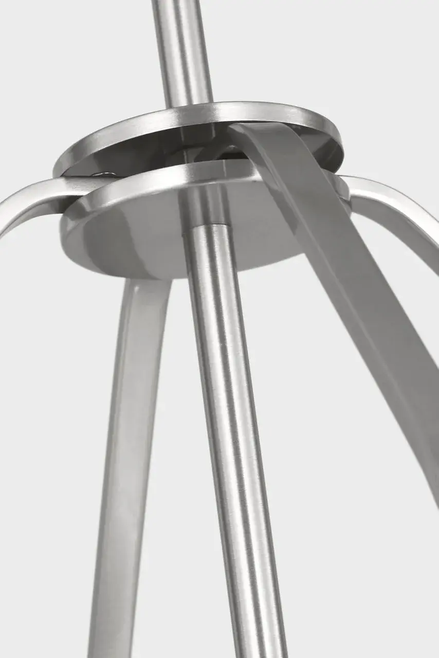 Kennan Three Light Chandelier in Brushed Nickel - Image 15