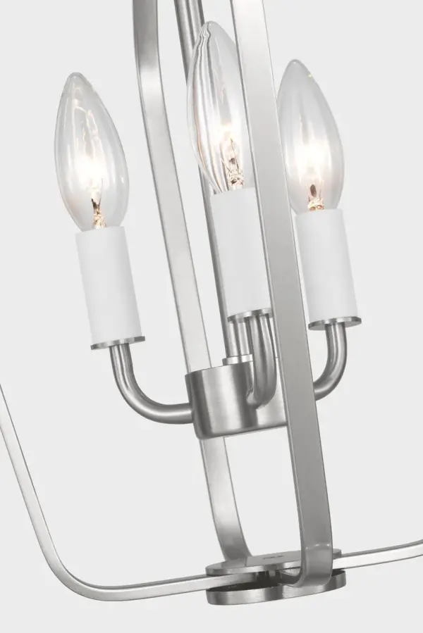Kennan Three Light Chandelier in Brushed Nickel - Image 16