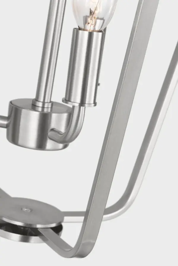 Kennan Three Light Chandelier in Brushed Nickel - Image 17