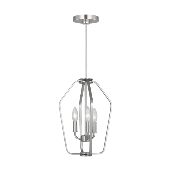 Kennan Three Light Chandelier in Brushed Nickel - Image 3