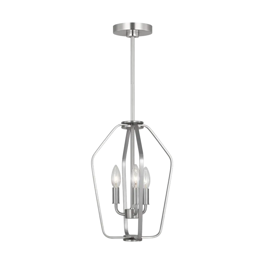 Kennan Three Light Chandelier in Brushed Nickel - Image 3