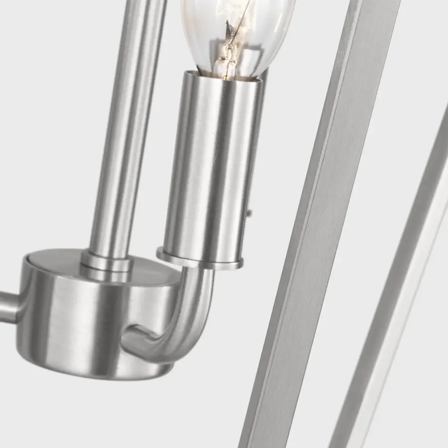 Kennan Three Light Chandelier in Brushed Nickel - Image 4