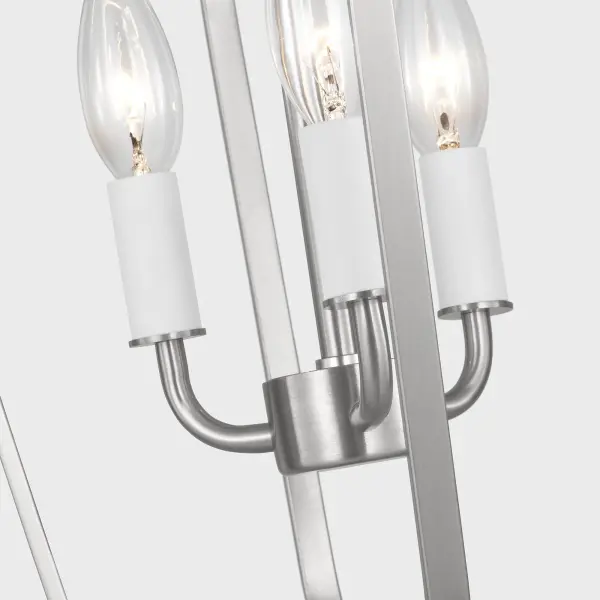 Kennan Three Light Chandelier in Brushed Nickel - Image 6
