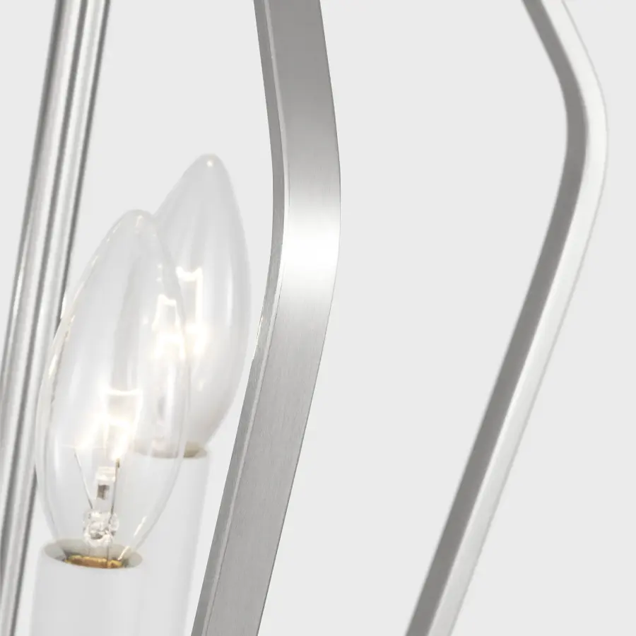 Kennan Three Light Chandelier in Brushed Nickel - Image 7