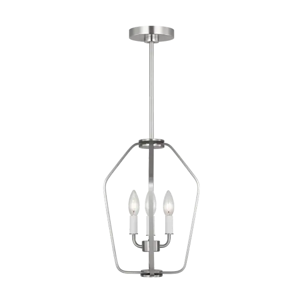 Kennan Three Light Chandelier in Brushed Nickel - Image 8