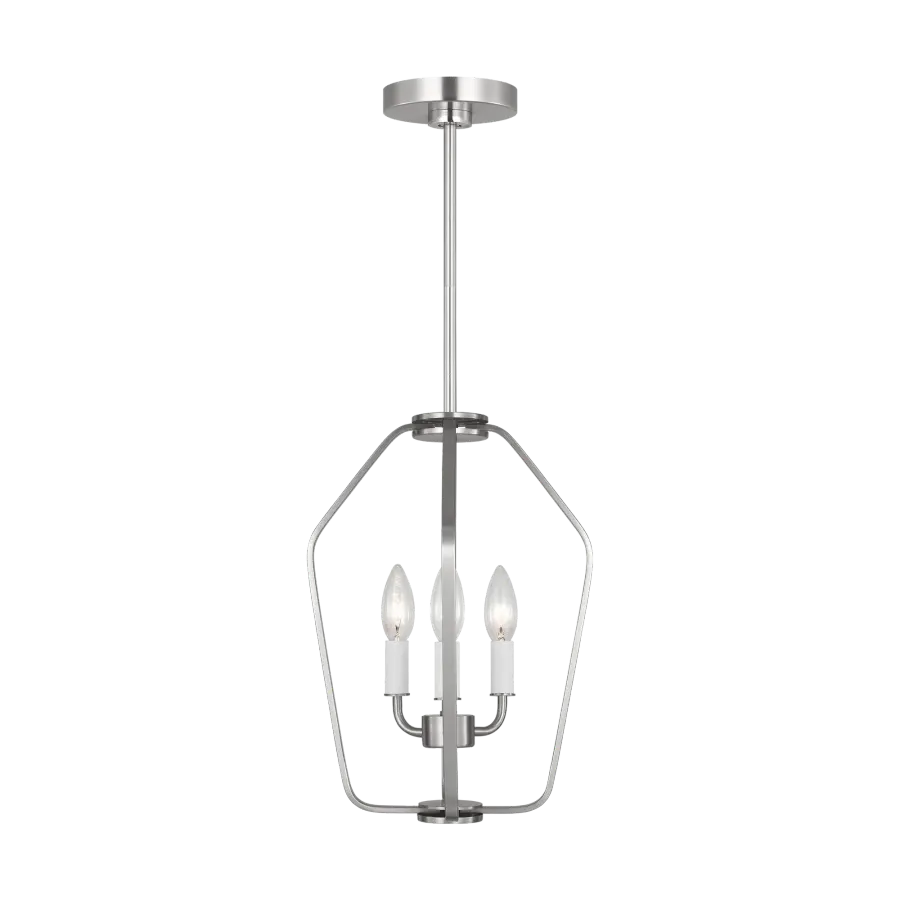 Kennan Three Light Chandelier in Brushed Nickel - Image 8