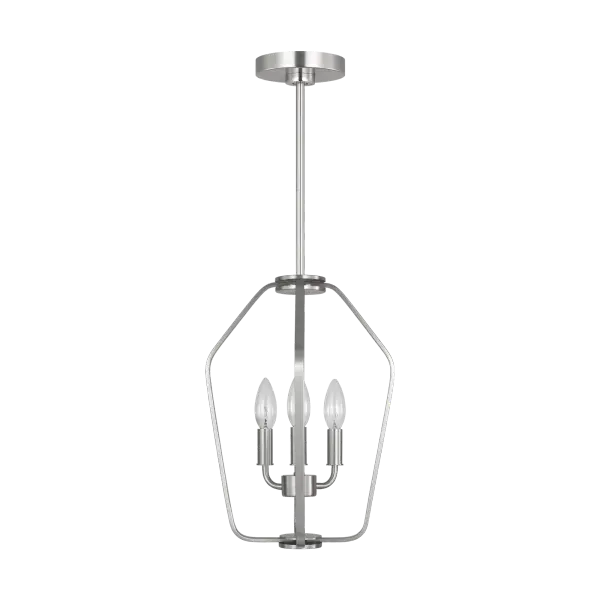 Kennan Three Light Chandelier in Brushed Nickel - Image 9