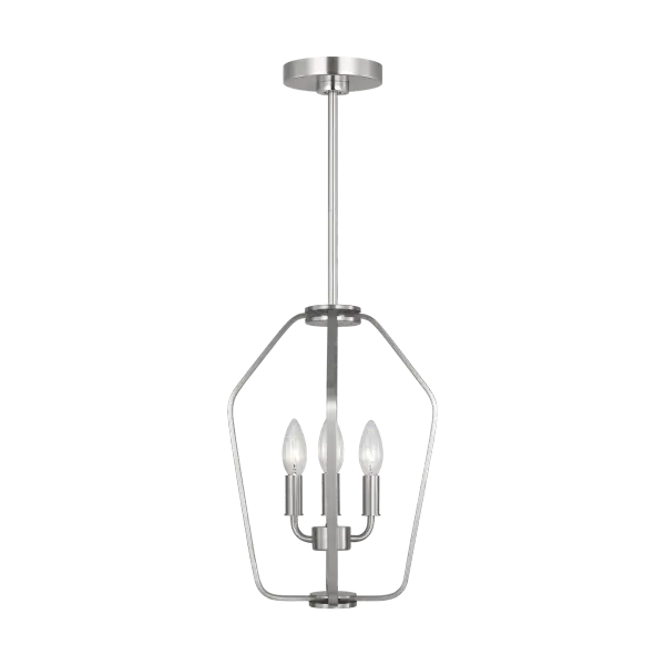 Kennan Three Light Chandelier in Brushed Nickel - Image 10