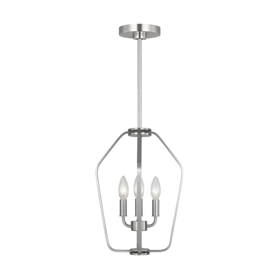 Kennan Three Light Chandelier in Brushed Nickel - Image 10