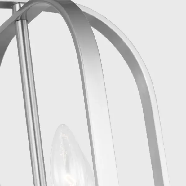 Loretto Three Light Chandelier in Brushed Nickel - Image 5