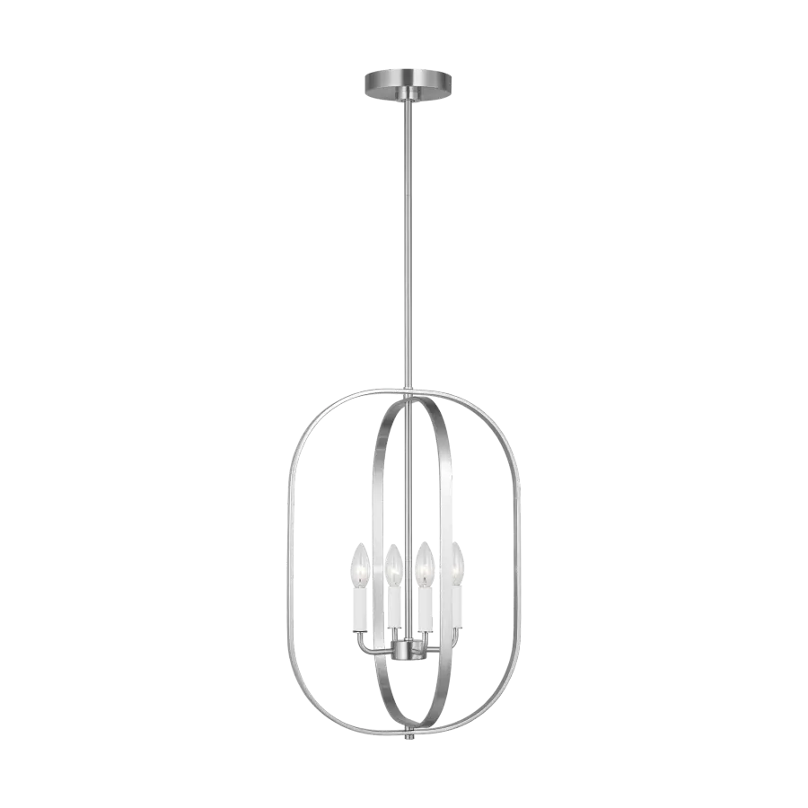 Loretto Four Light Chandelier in Brushed Nickel - Image 2