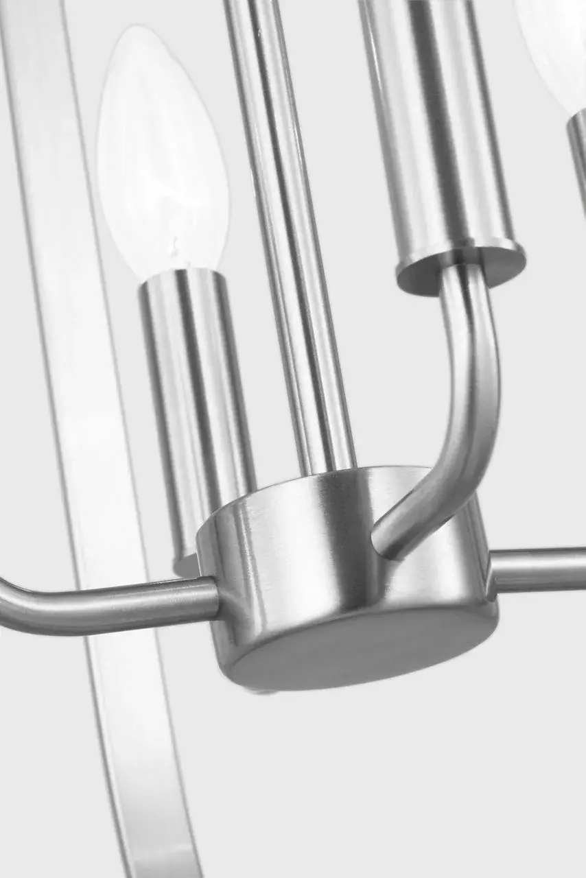 Loretto Four Light Chandelier in Brushed Nickel - Image 13