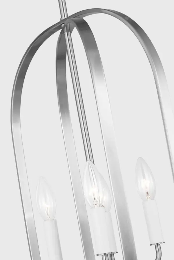 Loretto Four Light Chandelier in Brushed Nickel - Image 14