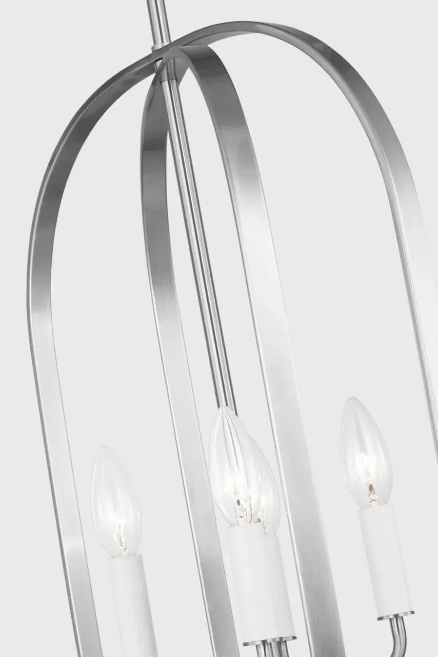 Loretto Four Light Chandelier in Brushed Nickel - Image 14