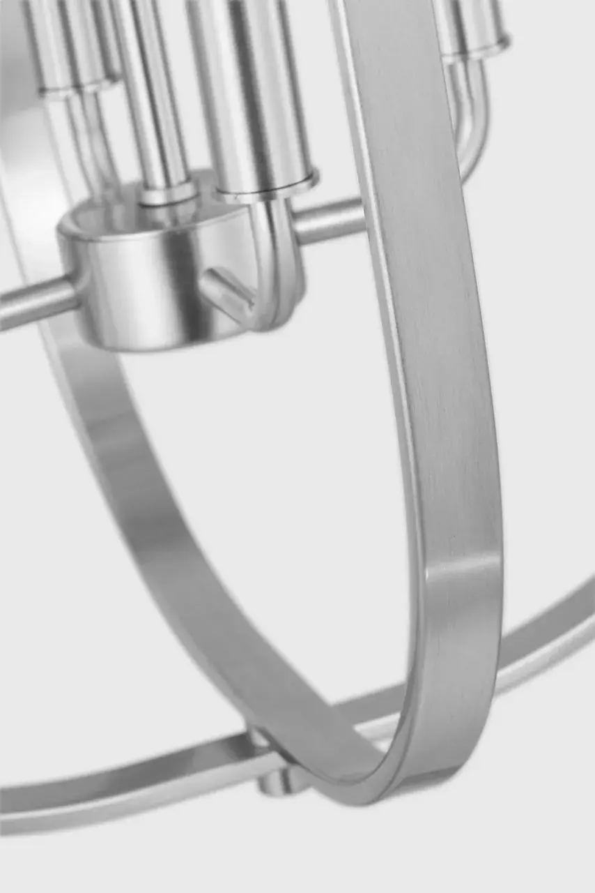 Loretto Four Light Chandelier in Brushed Nickel - Image 17