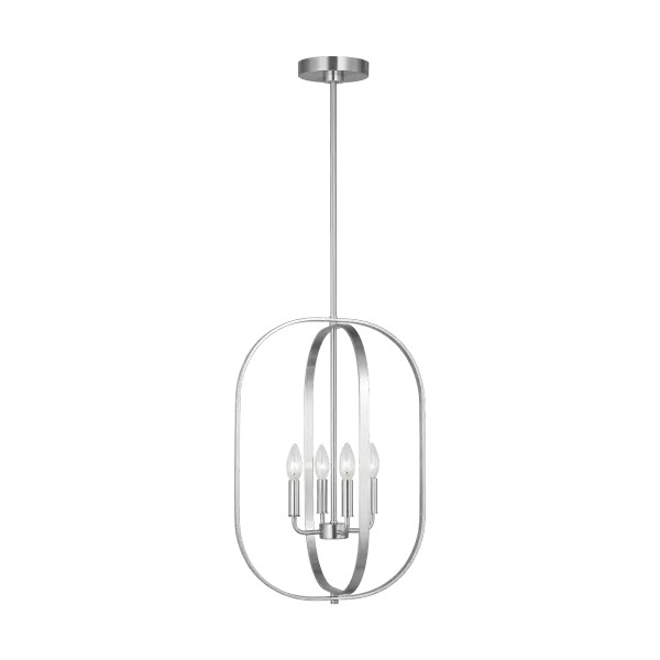 Loretto Four Light Chandelier in Brushed Nickel - Image 3